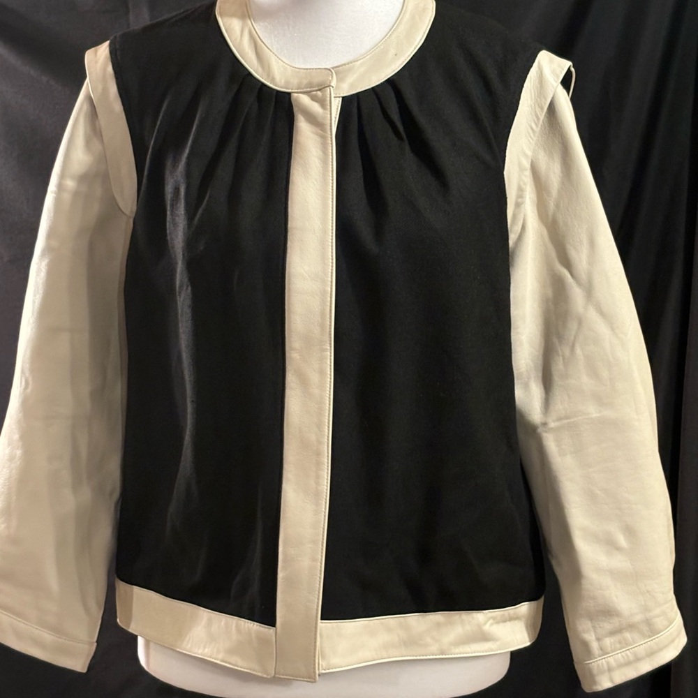 Unique PJK Leather Sleeved Jacket